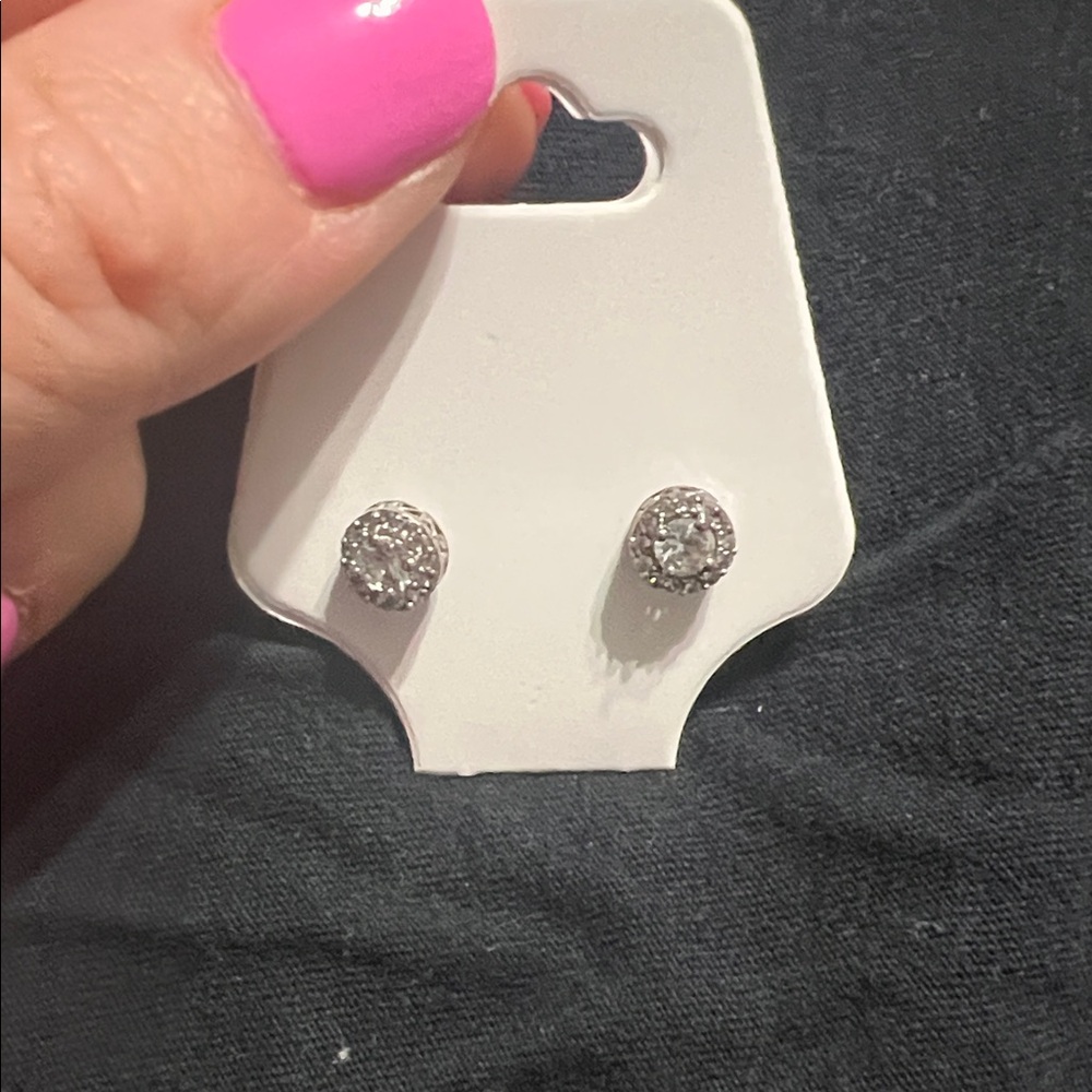Kay Jewelers Sterling g Silver White Sapphire Earrings